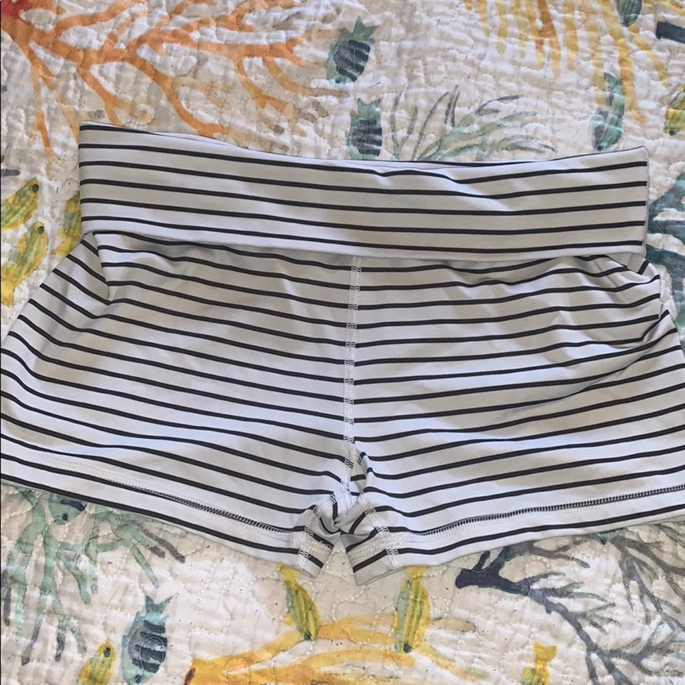 Striped spandex